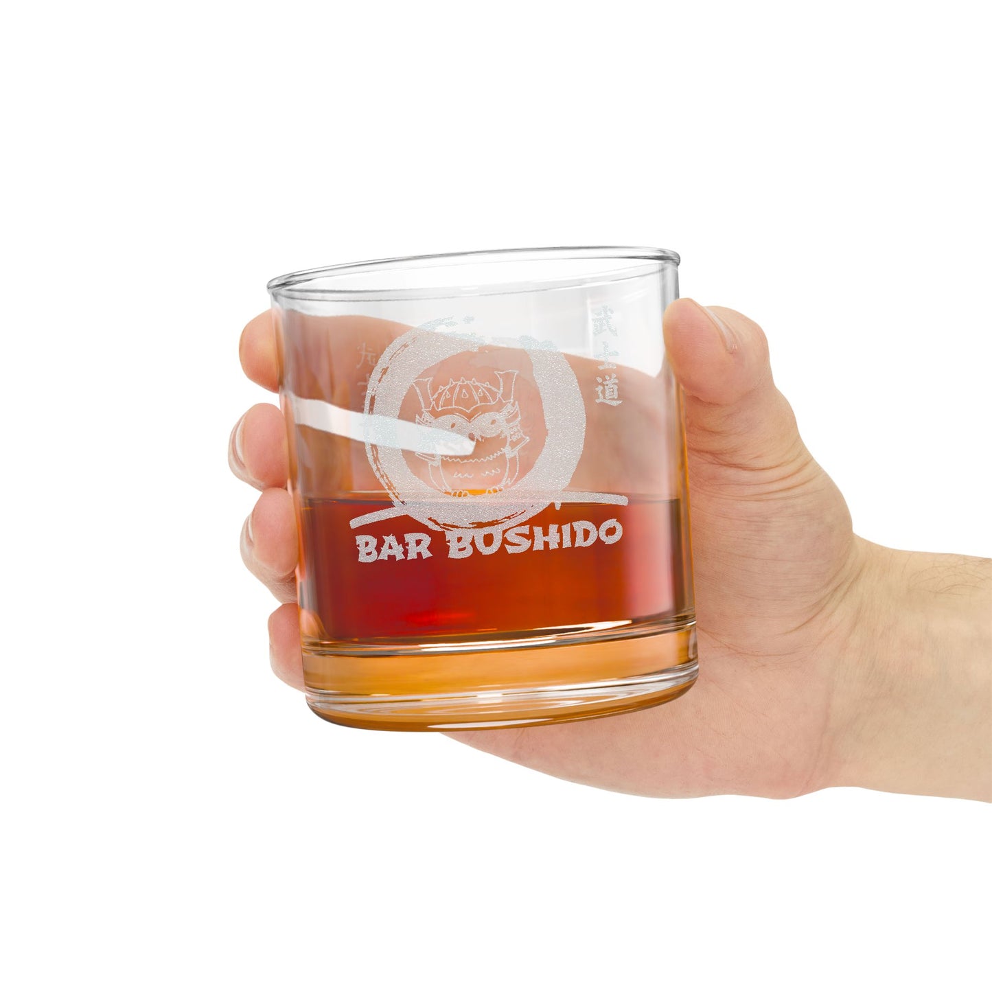 Bar Bushido Whisky Glass - Engraved Logo