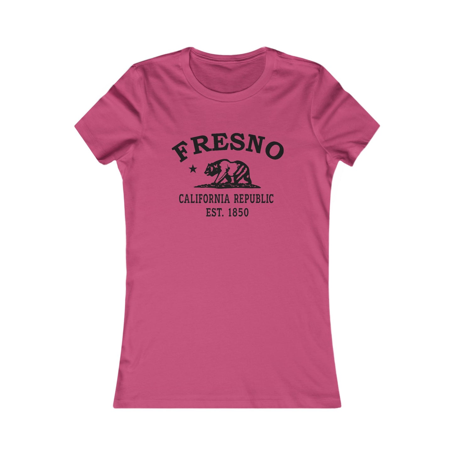 Fresno California Vintage Retro Unisex Heavy Cotton Hoodie - Black Logo