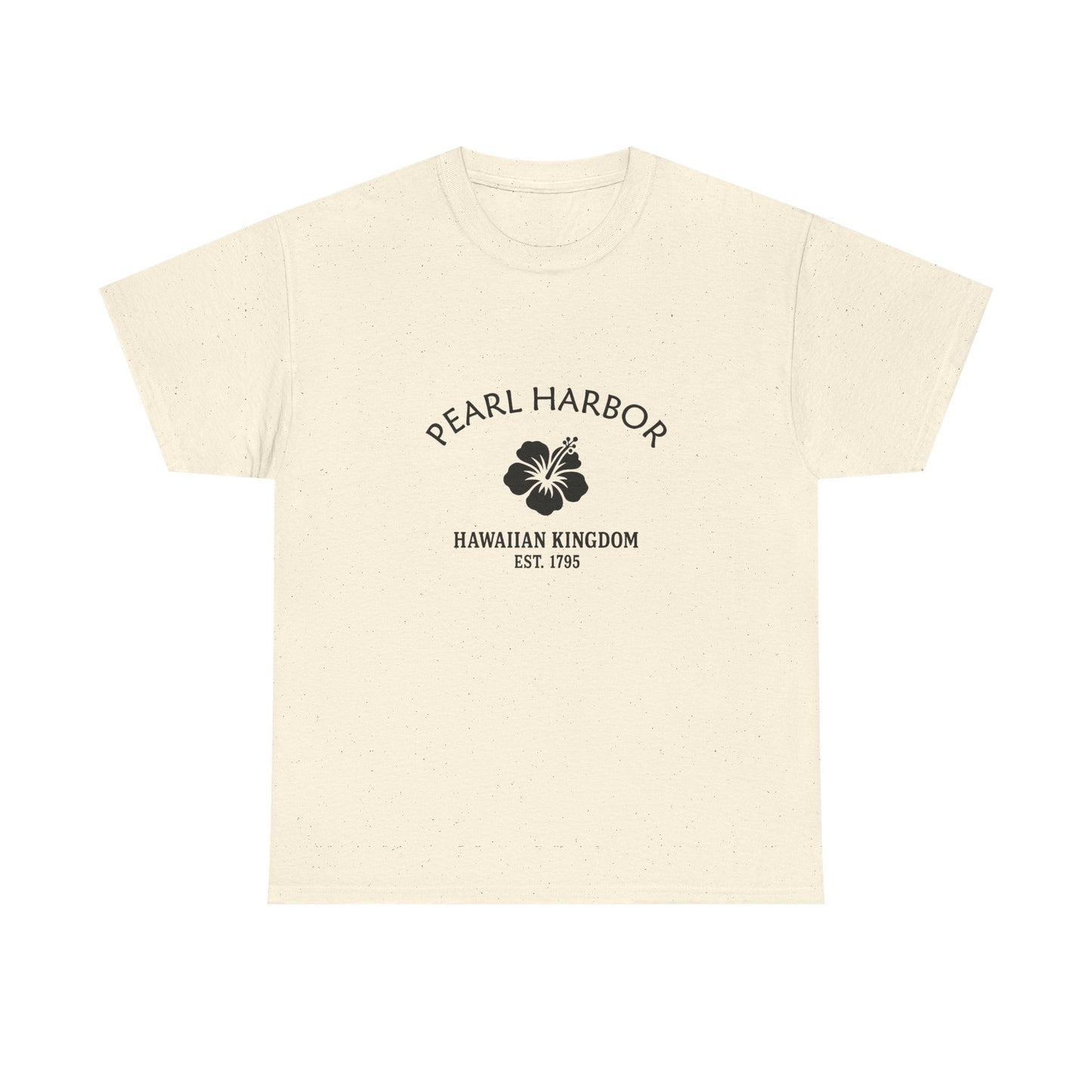 Pearl Harbor Hawaii Vintage Retro Unisex Heavy Cotton Tee - Black Logo