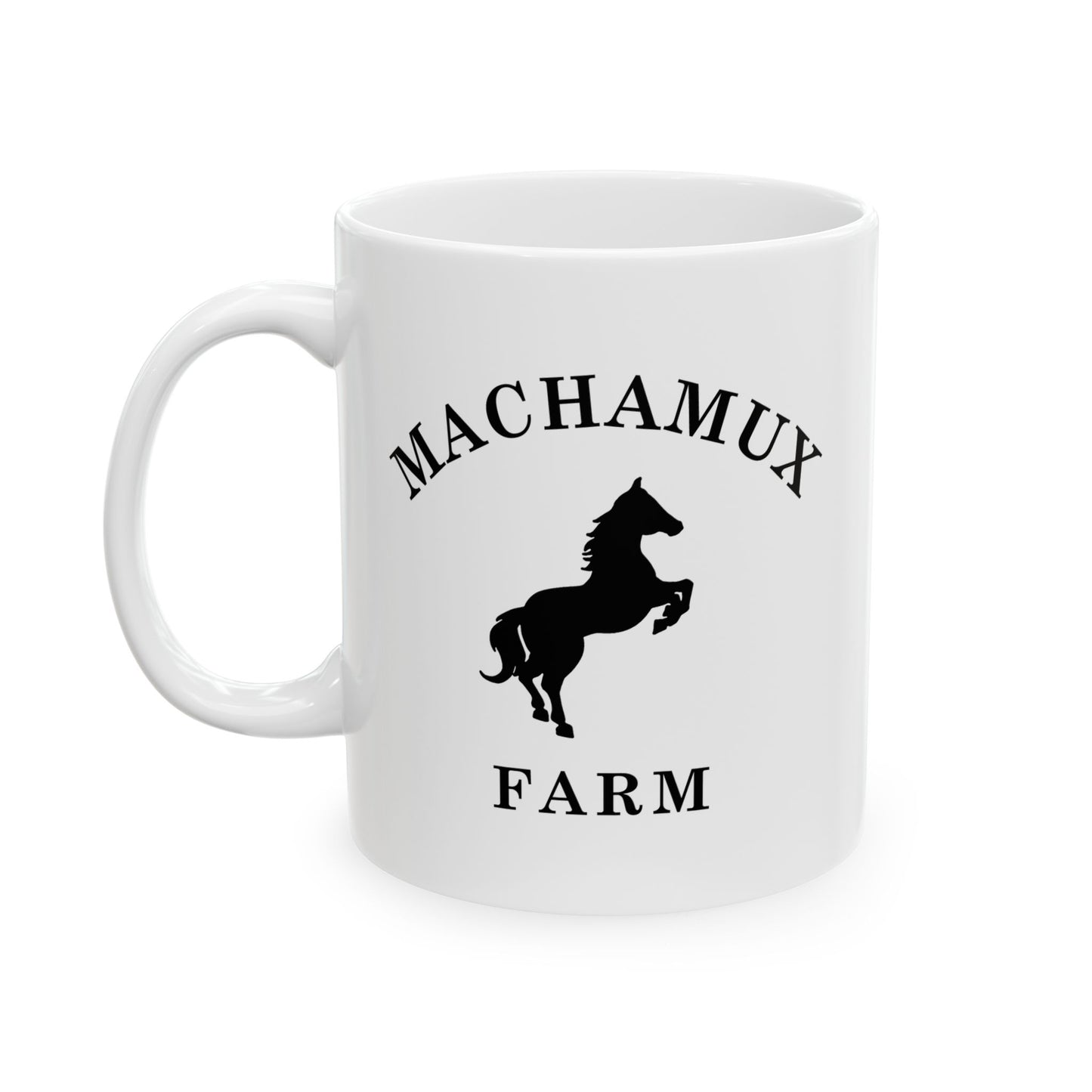 Machamux Farm Vintage Retro Ceramic Mug - Black Logo