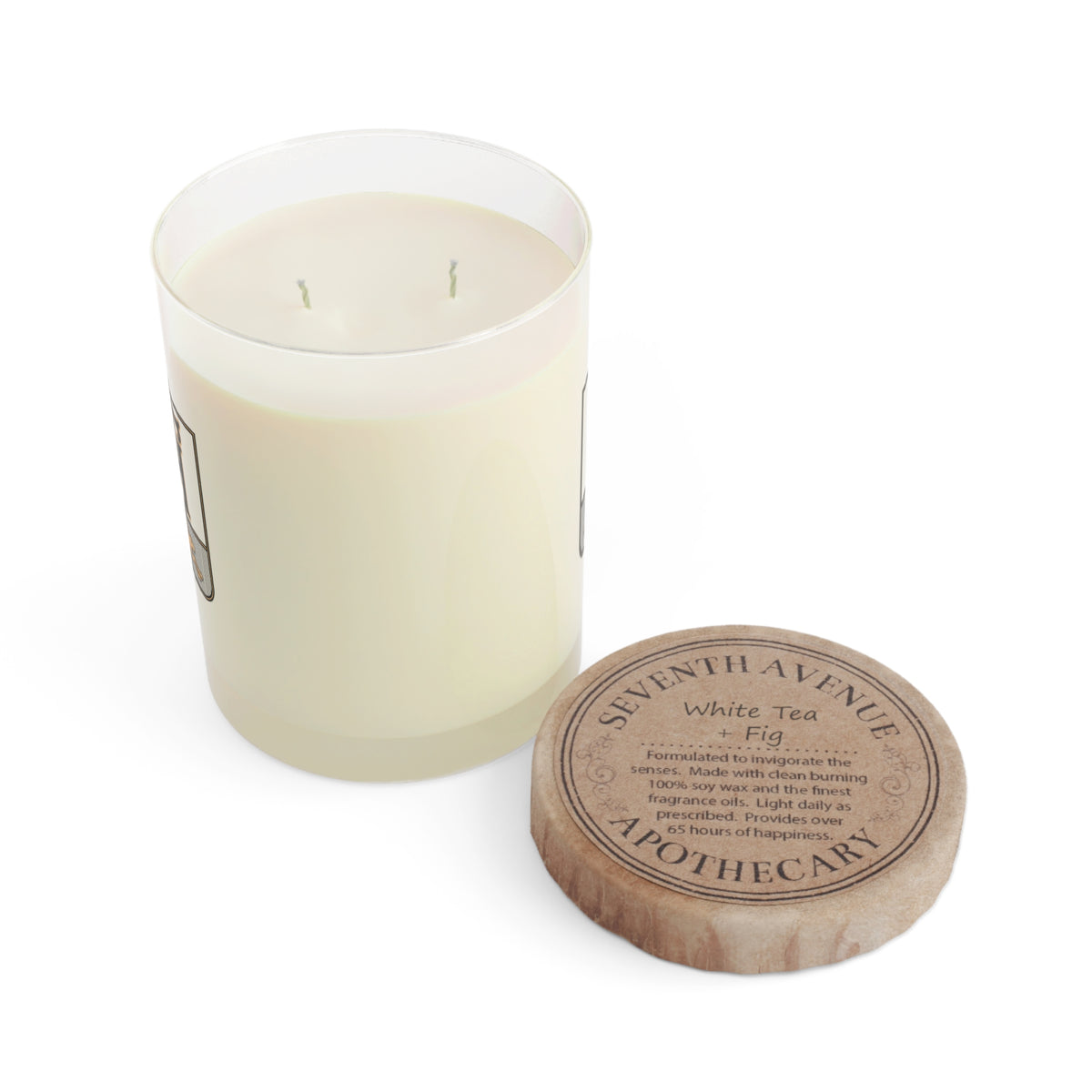 Detail View, Print Close-Up on the Team Haas Soy Candle