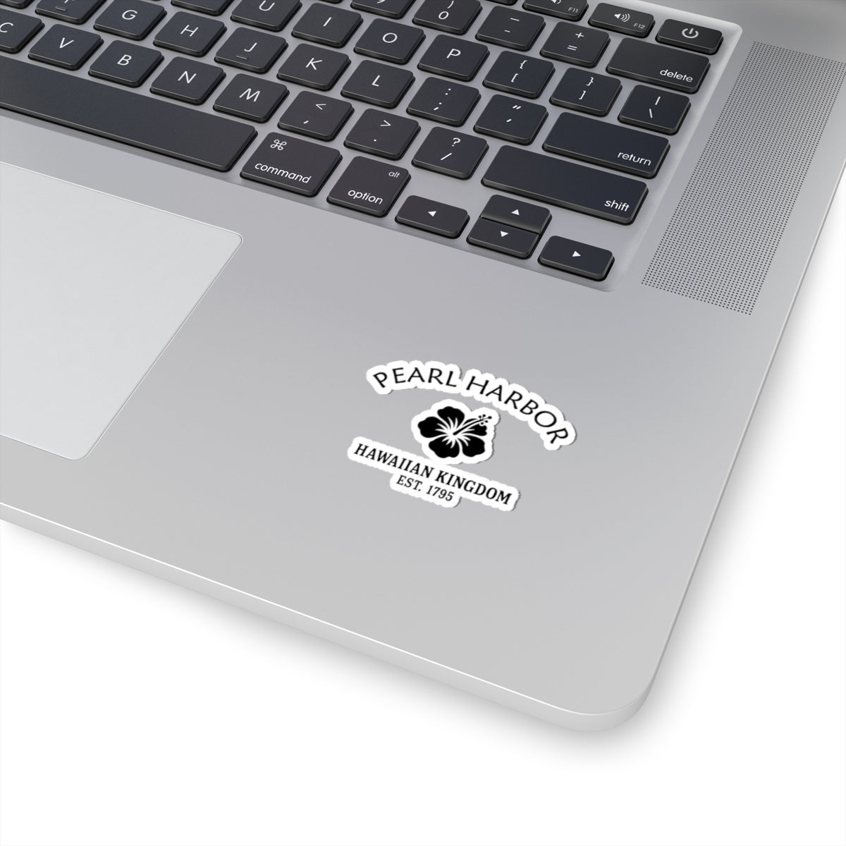 Pearl Harbor Hawaii Vintage Retro Vinyl Sticker - Black Logo