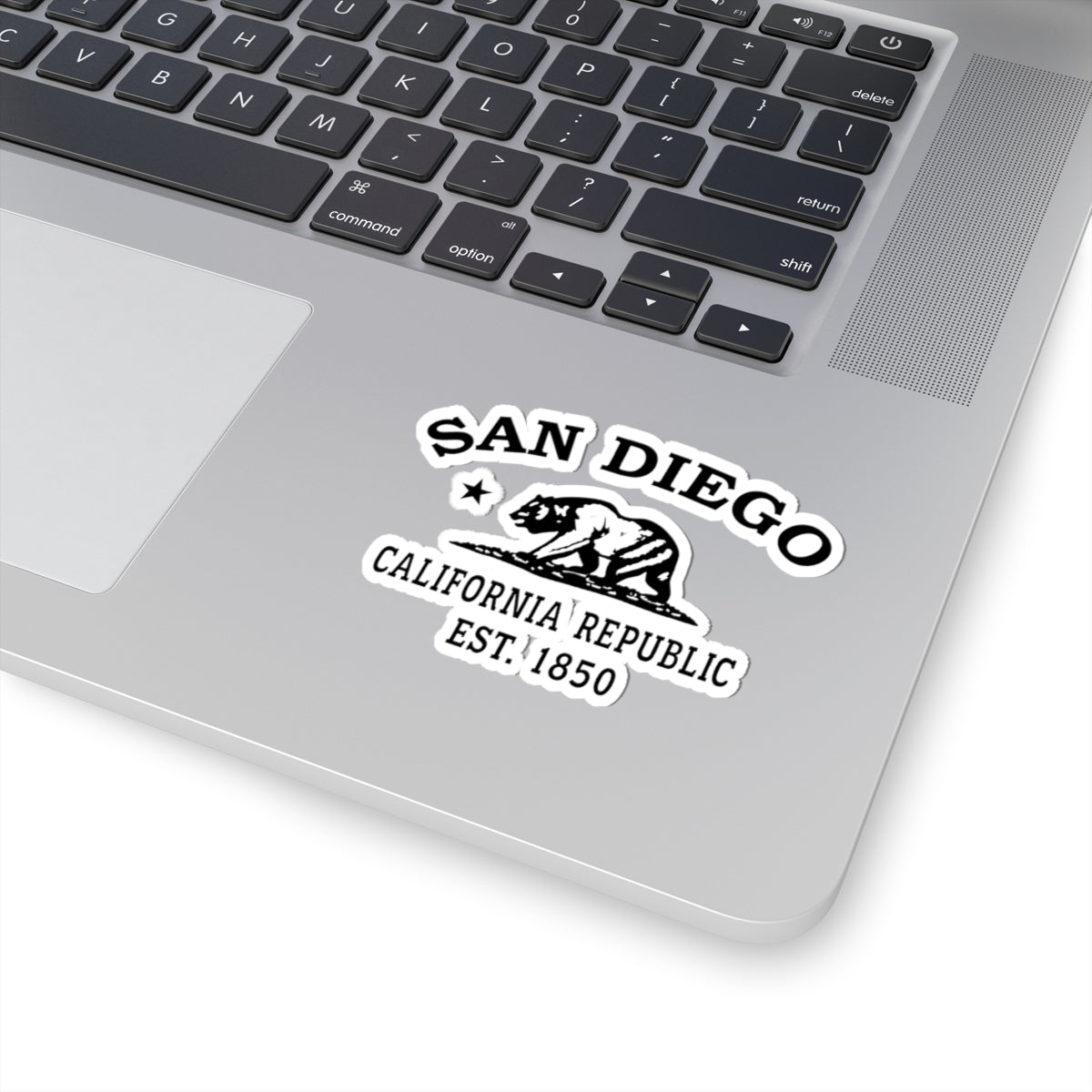 San Diego California Vintage Retro Vinyl Sticker - Black Logo