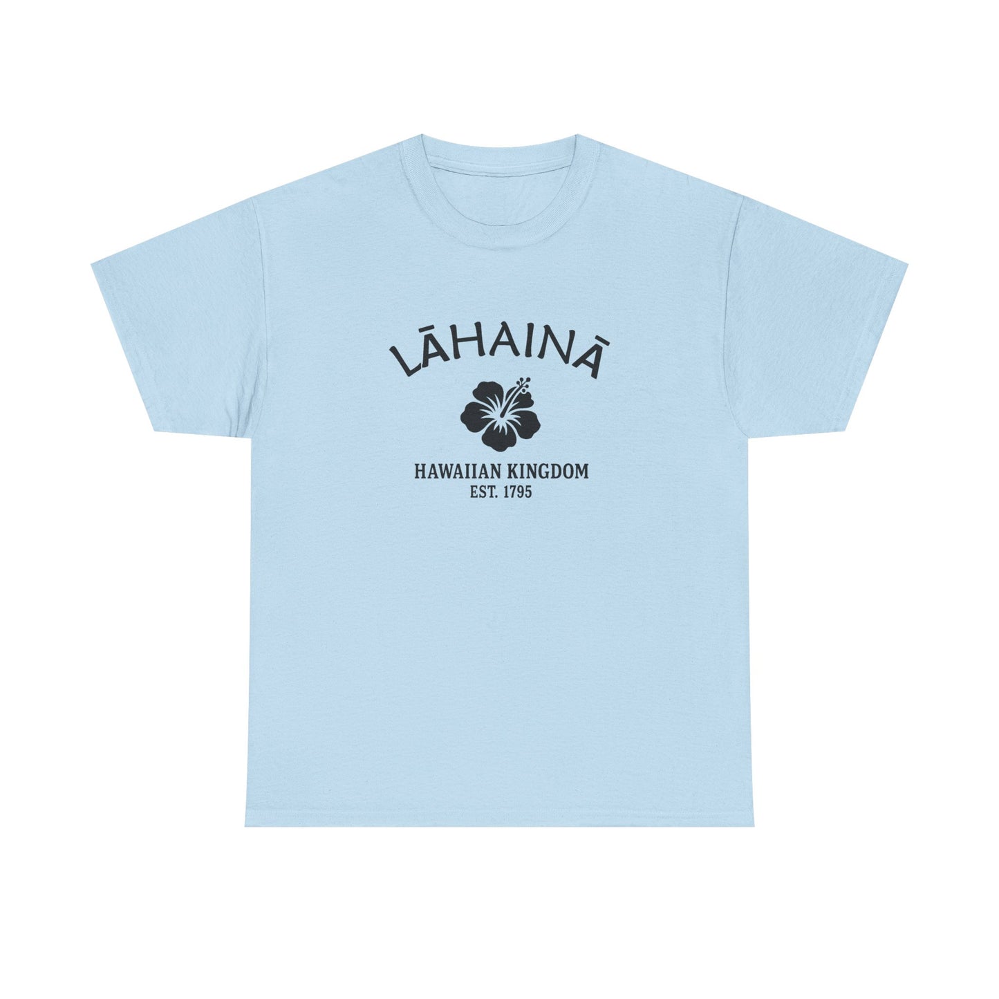 Lahaina Hawaii Vintage Retro Unisex Heavy Cotton Tee - Black Logo