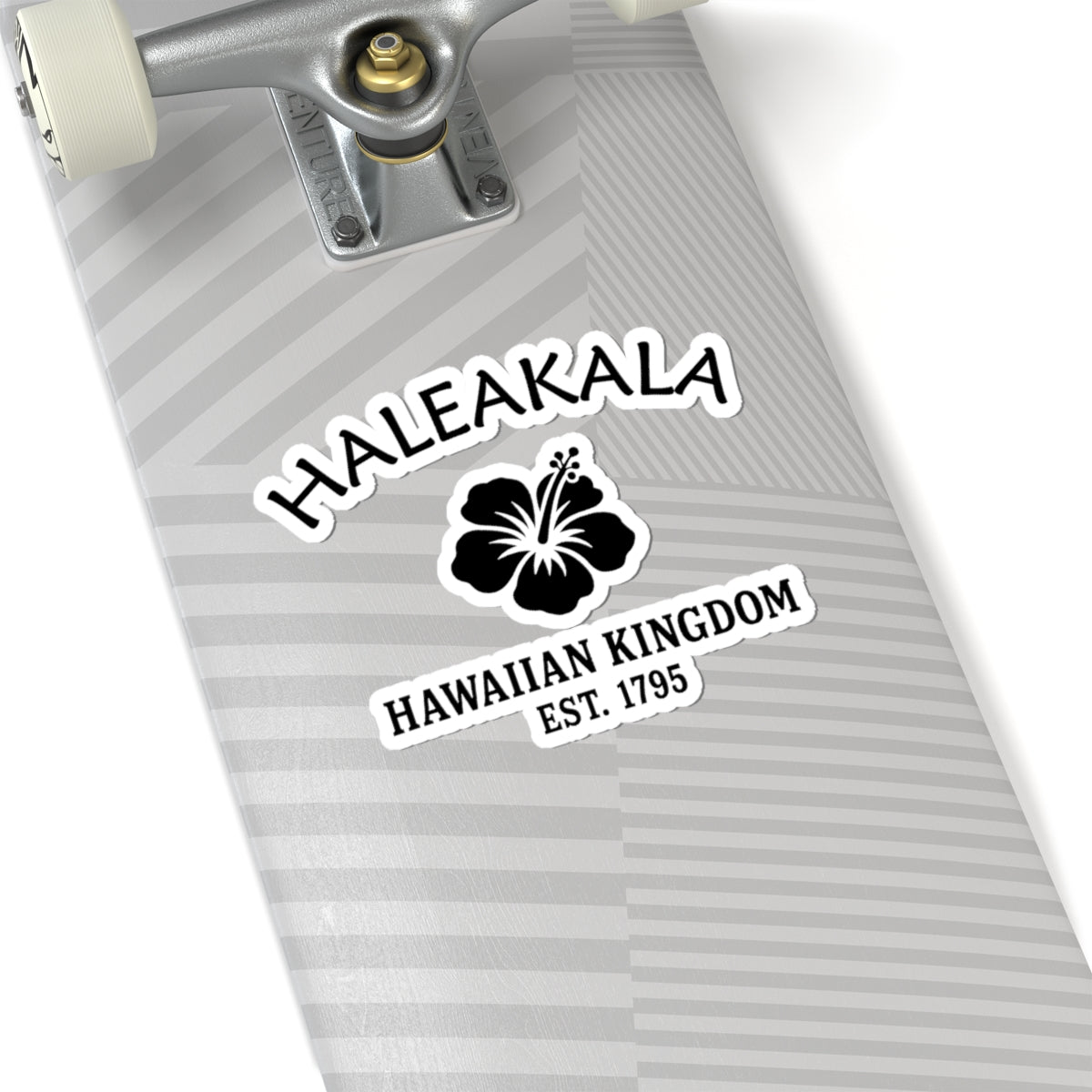 Haleakala Hawaii Vintage Retro Vinyl Sticker - Black Logo