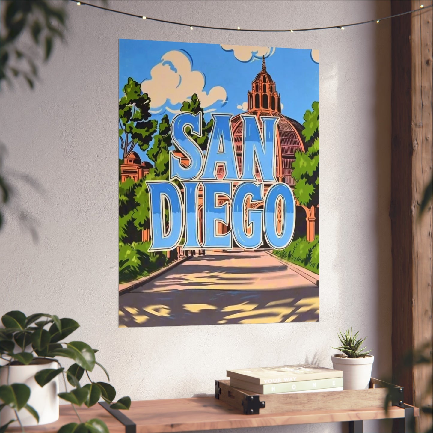 San Diego California Vintage Retro Giclée Print Art Series Poster