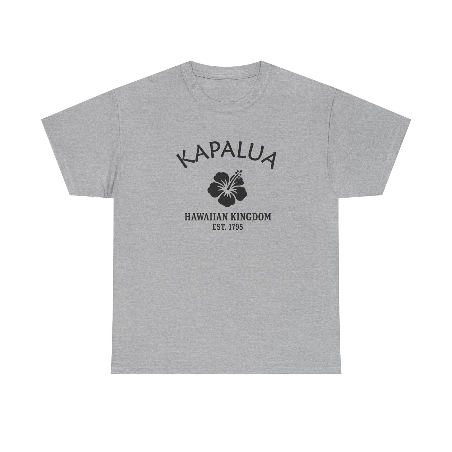 Kapalua Hawaii Vintage Retro Unisex Heavy Cotton Tee - Black Logo