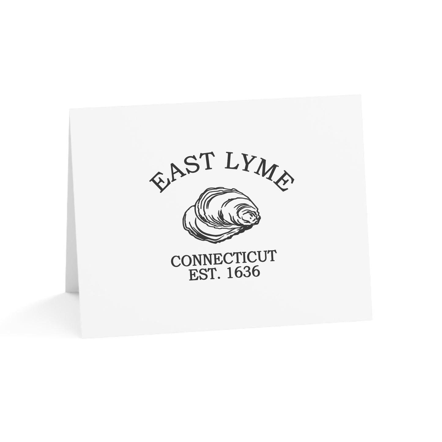 East Lyme Connecticut Vintage Retro Thank You Card Set - Black Logo