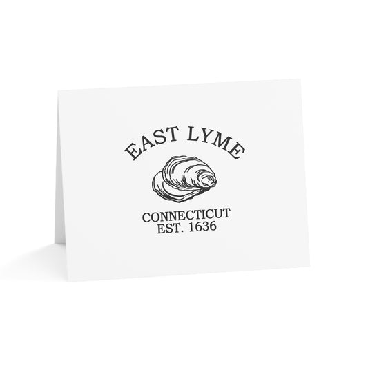 East Lyme Connecticut Vintage Retro Thank You Card Set - Black Logo