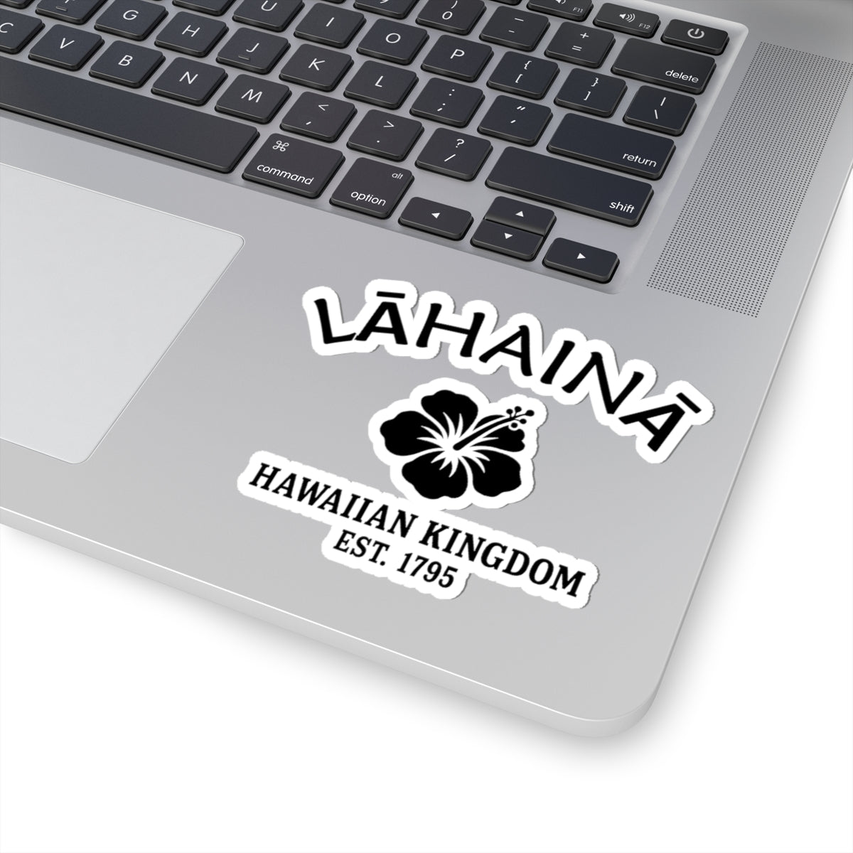 Lahaina Hawaii Vintage Retro Vinyl Sticker - Black Logo