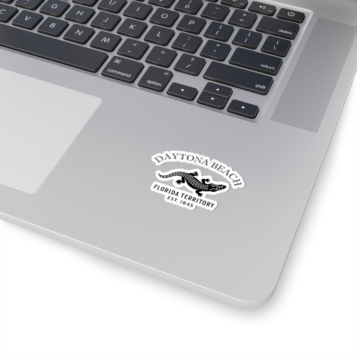 Daytona Beach Florida Vintage Retro Vinyl Sticker - Black Logo