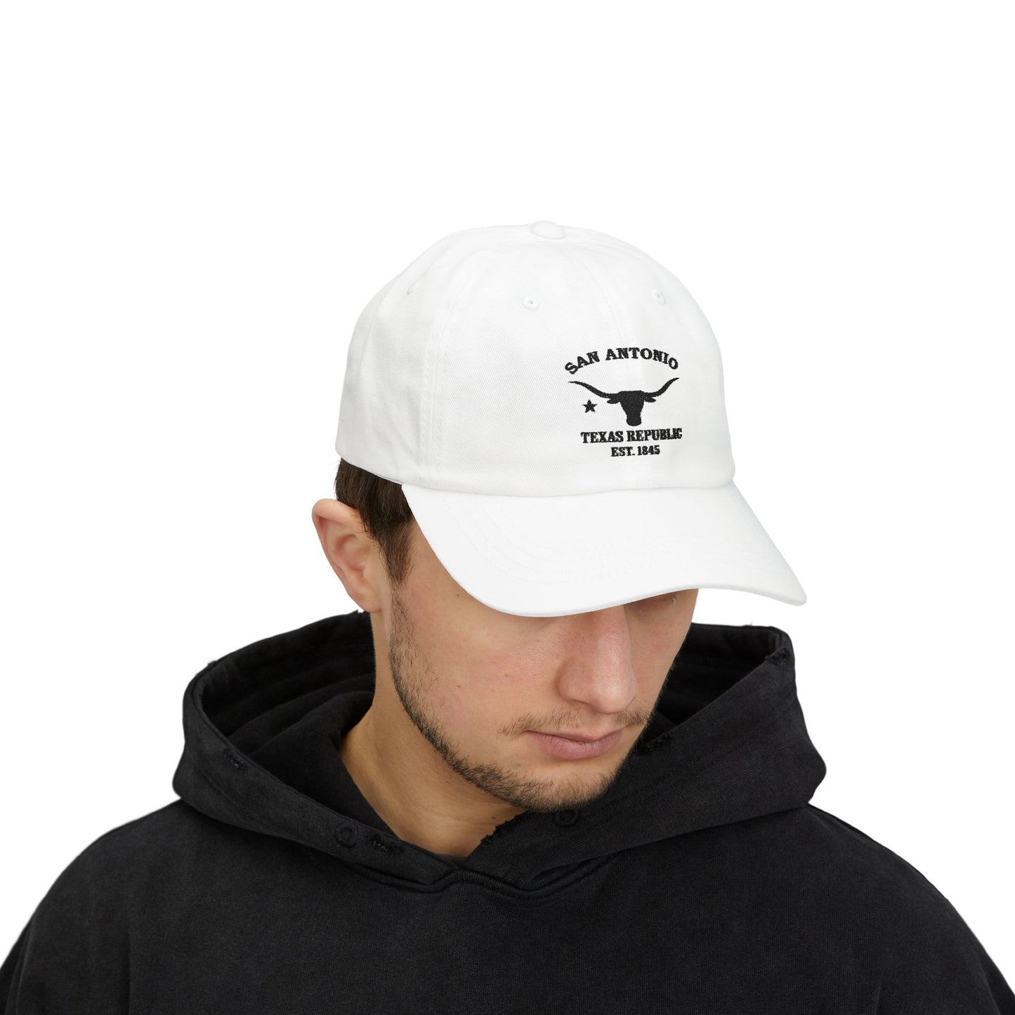 San Antonio Texas Classic Cotten Cap - Black Logo
