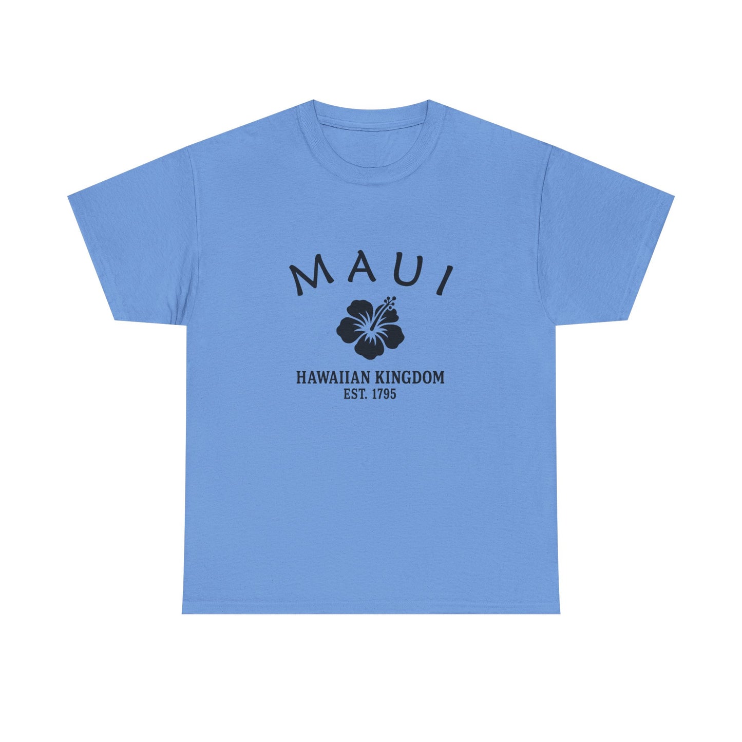 Maui Hawaii Vintage Retro Unisex Heavy Cotton Tee - Black Logo
