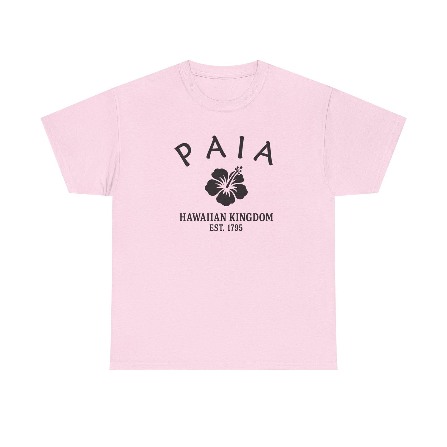 Paia Hawaii Vintage Retro Unisex Heavy Cotton Tee - Black Logo