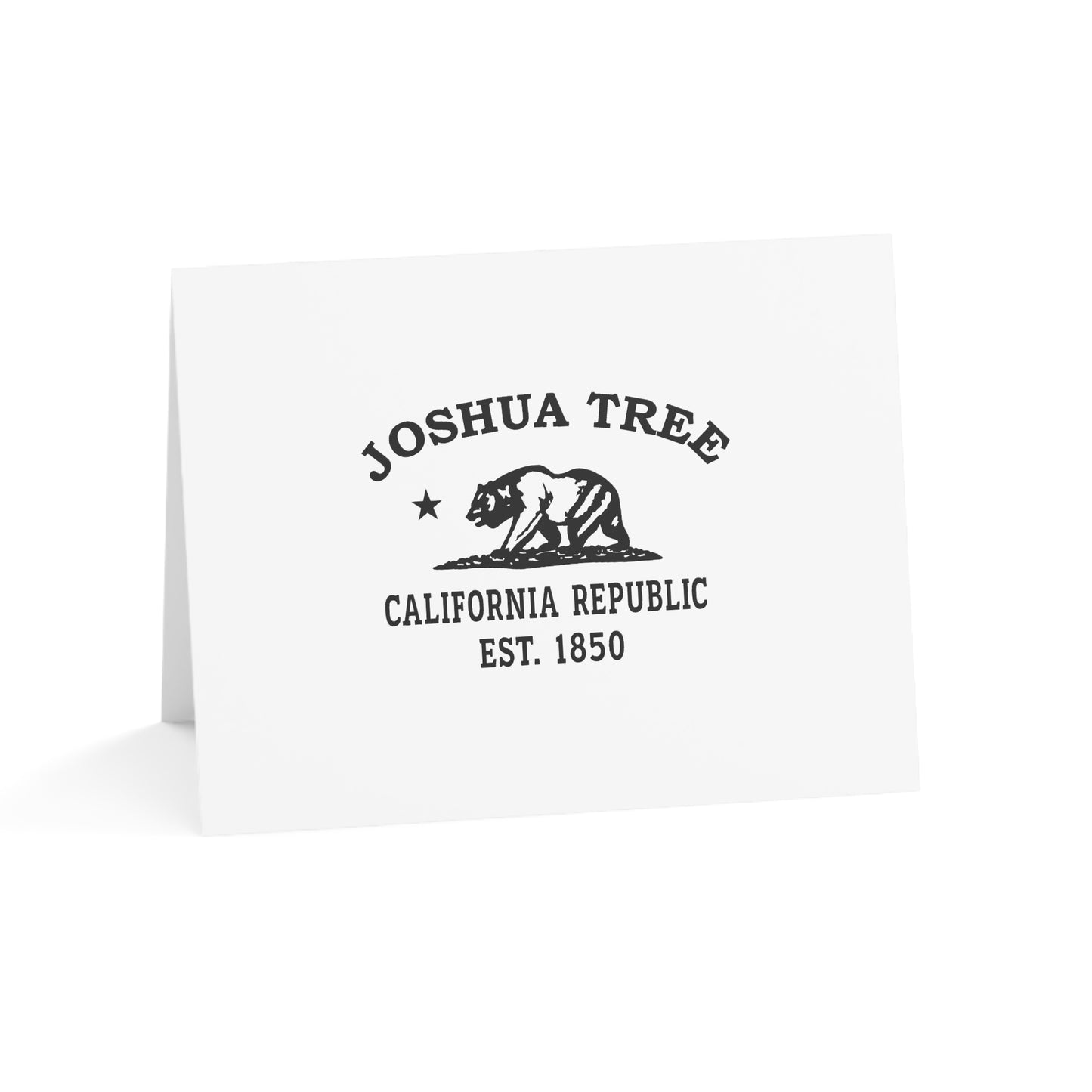 Joshua Tree California Vintage Retro Thank You Card Set - Black Logo