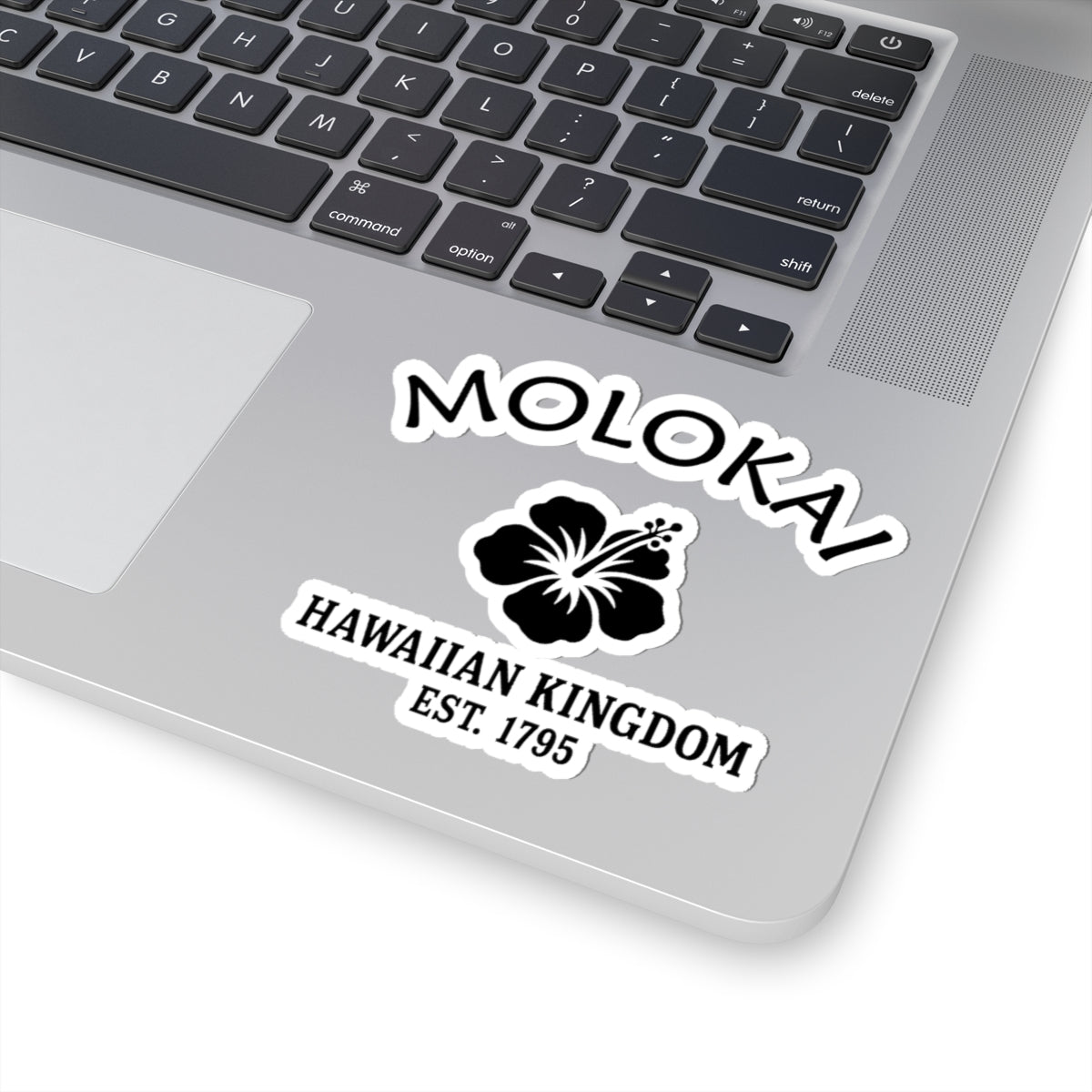 Molokai Hawaii Vintage Retro Vinyl Sticker - Black Logo