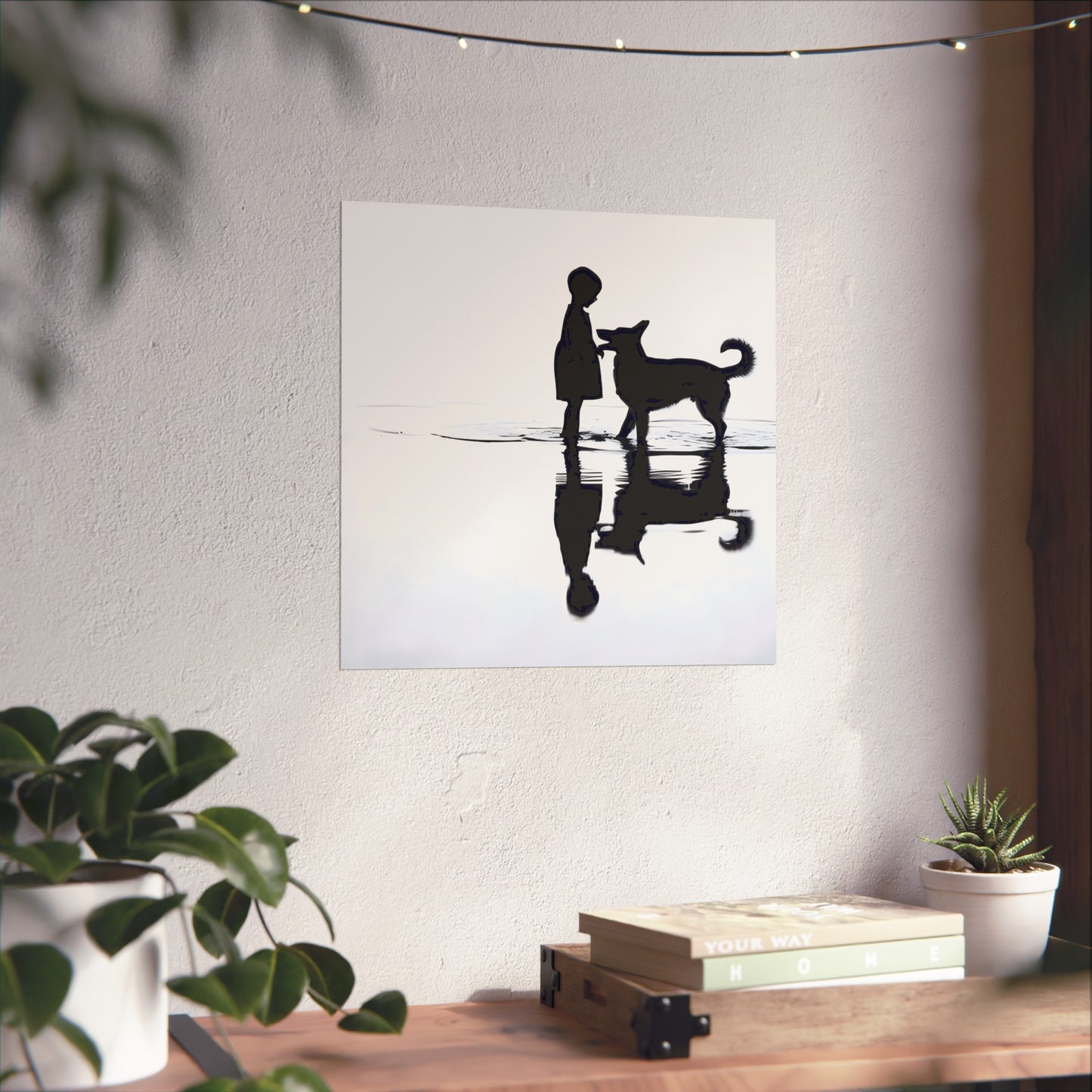 Boy and Hound - Tide & Light Series Giclée Unframed Poster