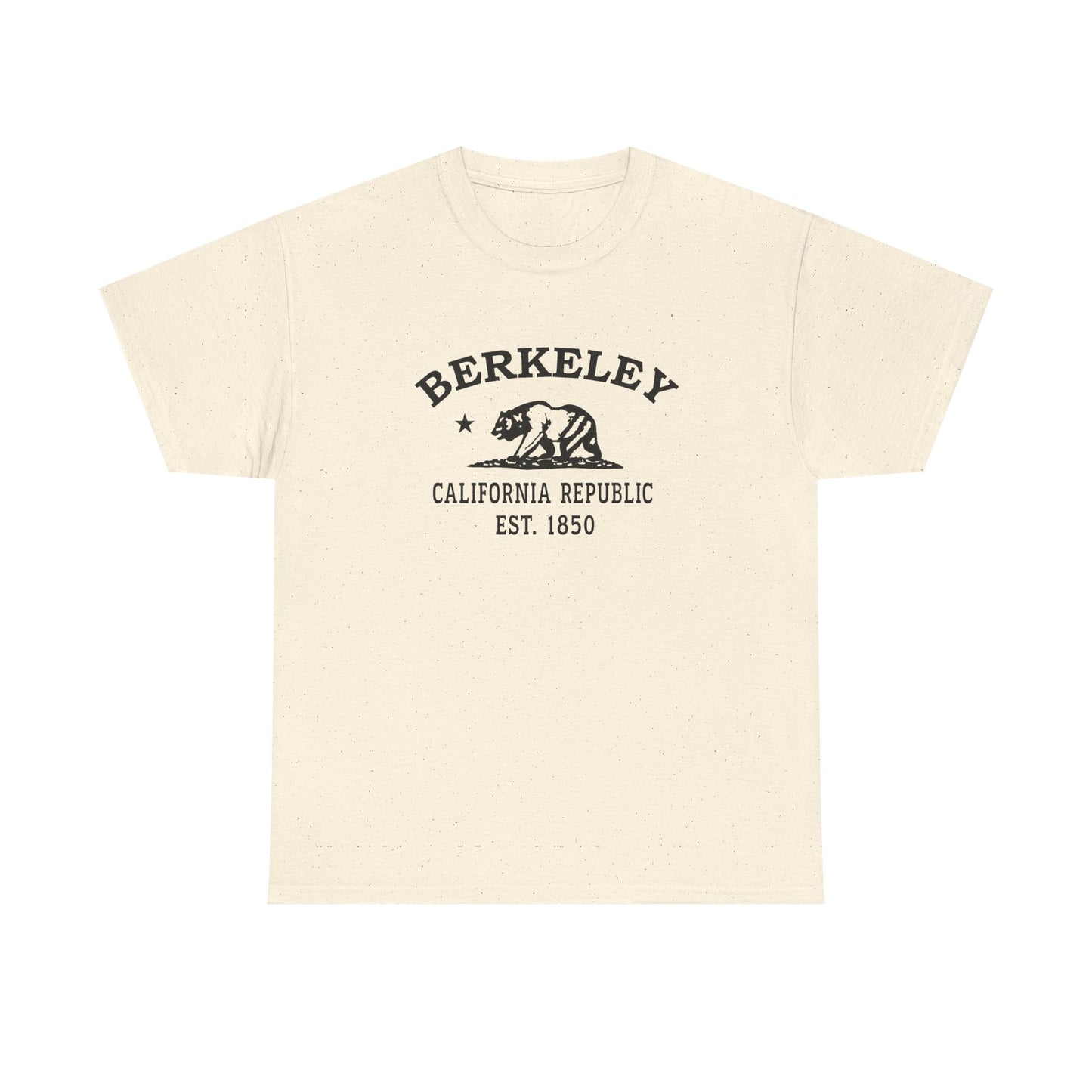 Berkeley California Vintage Retro Unisex Heavy Cotton Tee - Black Logo