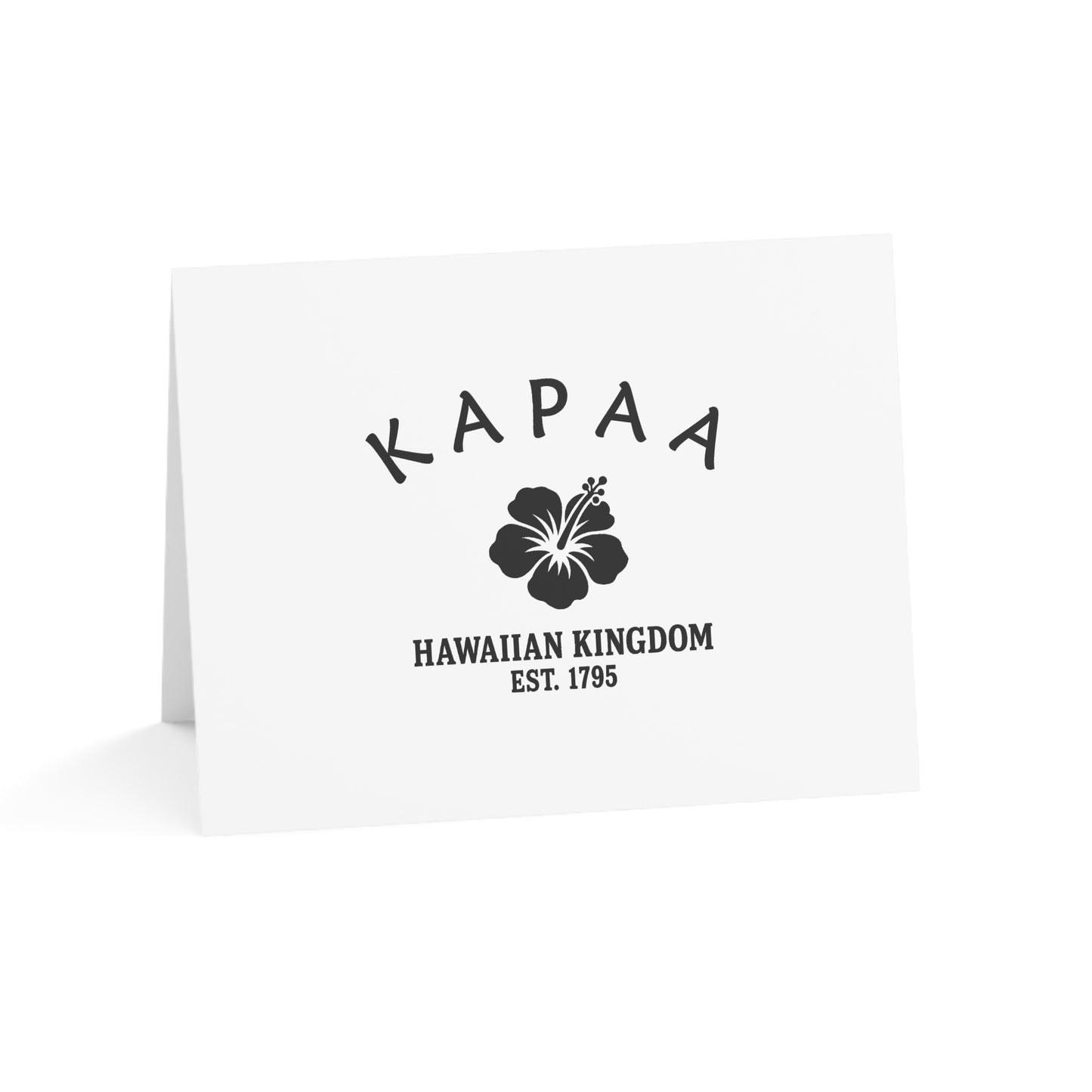 Kapaa Hawaii Vintage Retro Thank You Card Set - Black Logo