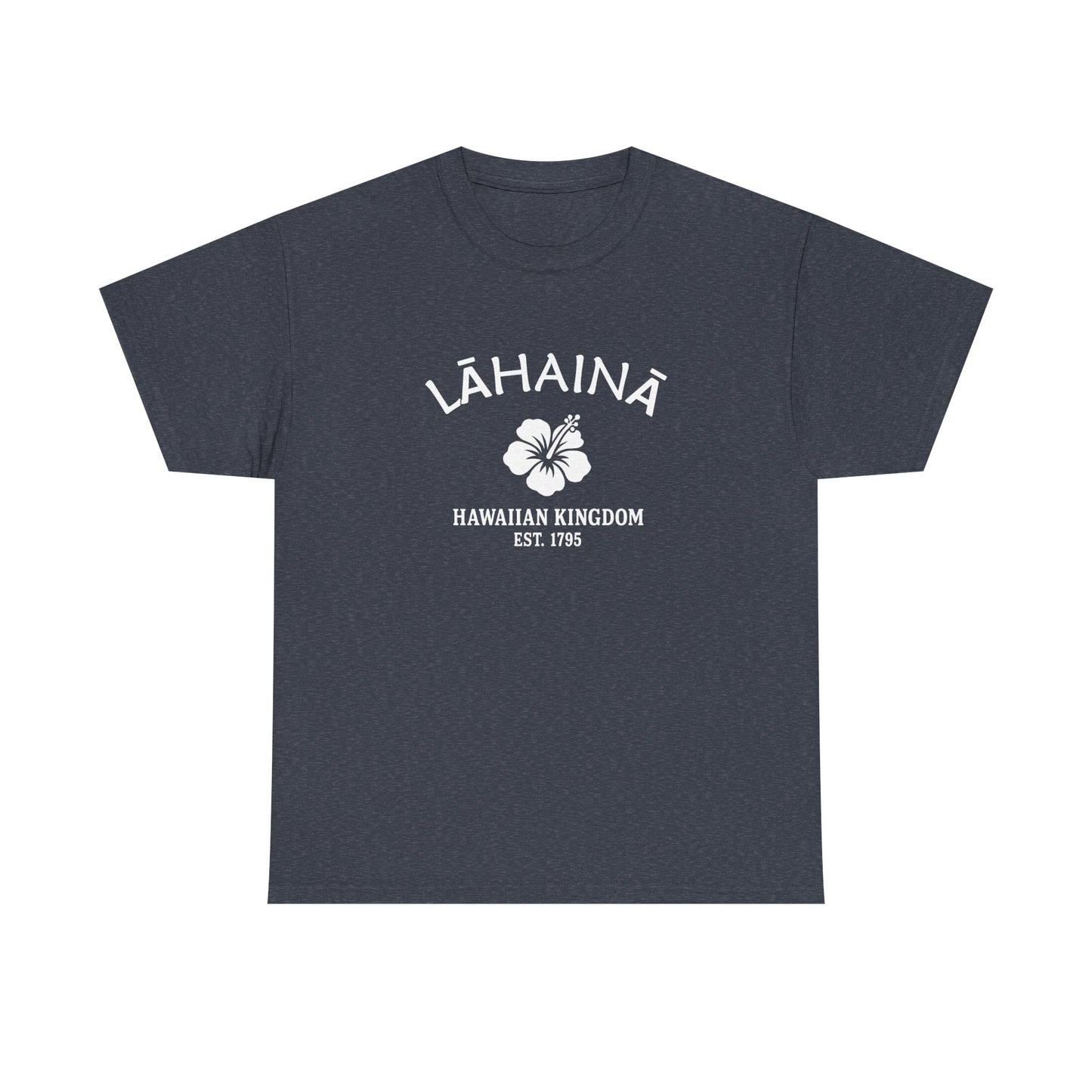 Lahaina Hawaii Vintage Retro Unisex Heavy Cotton Tee - White Logo