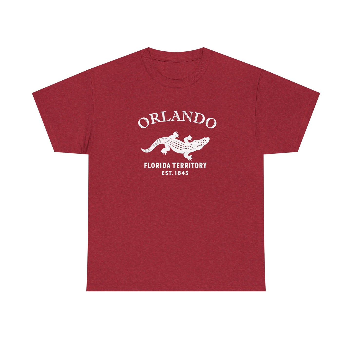 Orlando Florida Vintage Retro Unisex Heavy Cotton Tee - White Logo