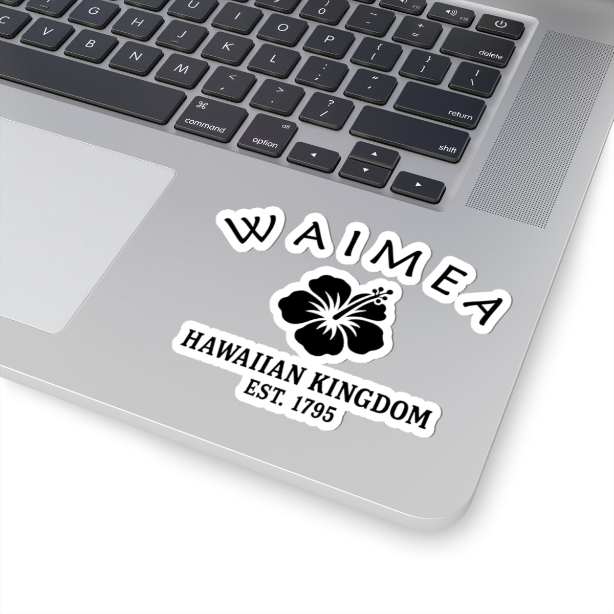 Waimea Hawaii Vintage Retro Vinyl Sticker - Black Logo