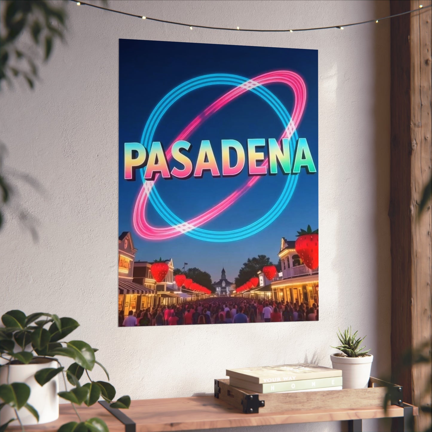 Pasadena Texas Vintage Retro Giclée Print Art Series Poster