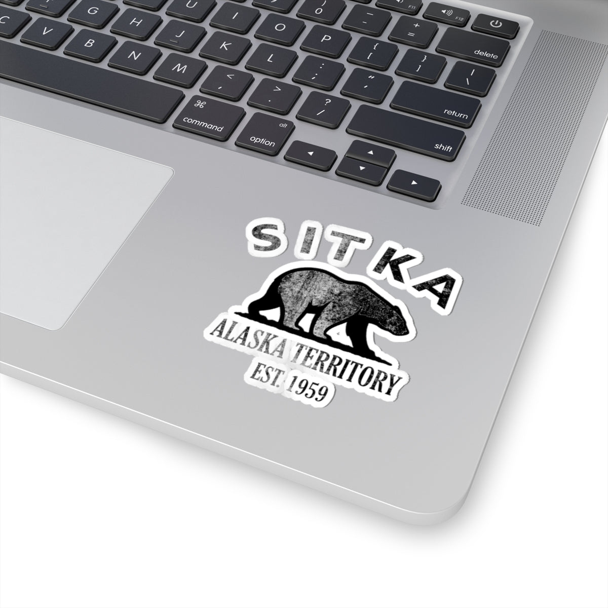 Sitka Alaska Vintage Retro Vinyl Sticker - Black Logo
