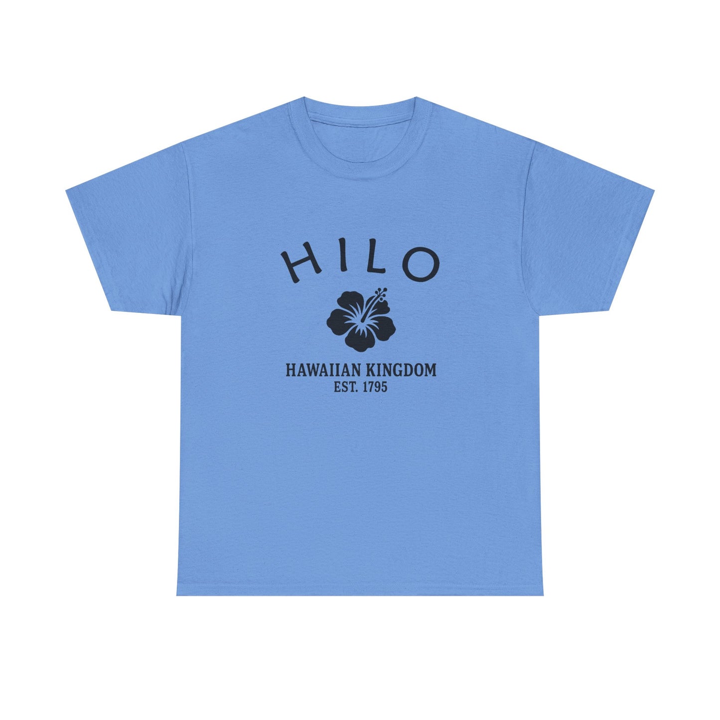 Hilo Hawaii Vintage Retro Unisex Heavy Cotton Tee - Black Logo