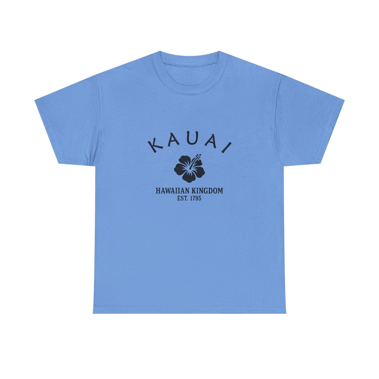 Kauai Hawaii Vintage Retro Unisex Heavy Cotton Tee - Black Logo