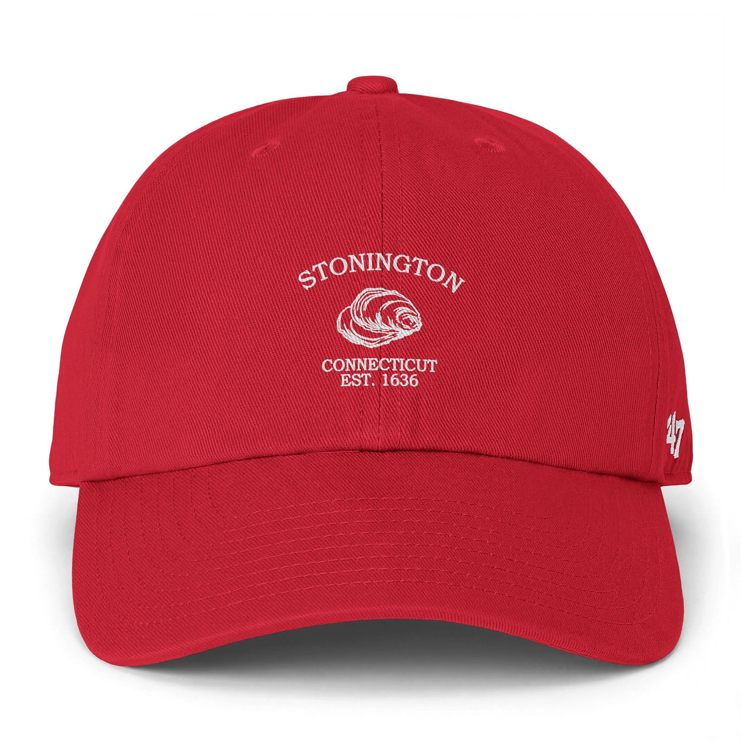 Stonington Connecticut Vintage Retro Womens Cotton Cap - Black Logo