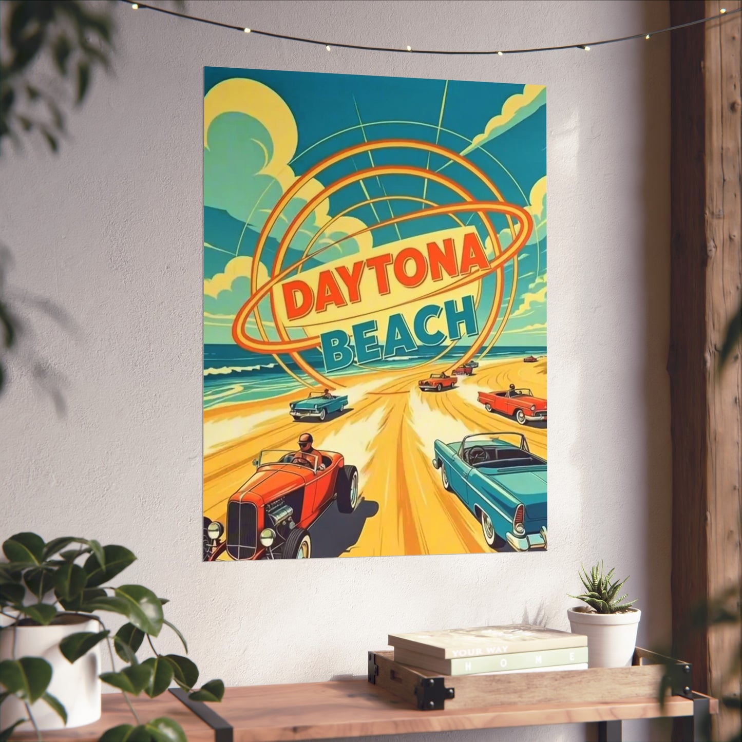 Daytona Beach Florida Vintage Retro Giclée Print Art Series Poster