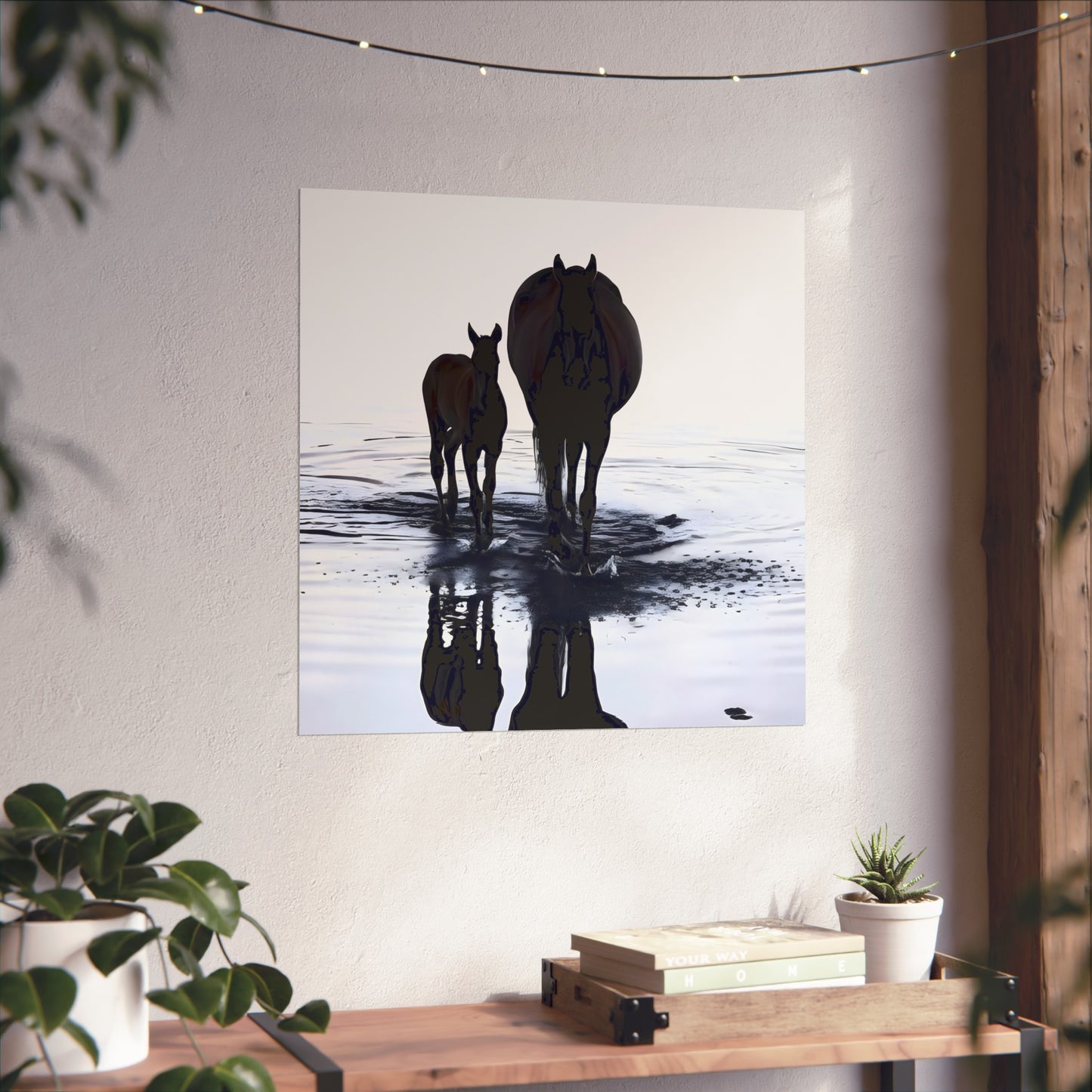 Mare and Foal - Tide & Light Series Giclée Unframed Poster