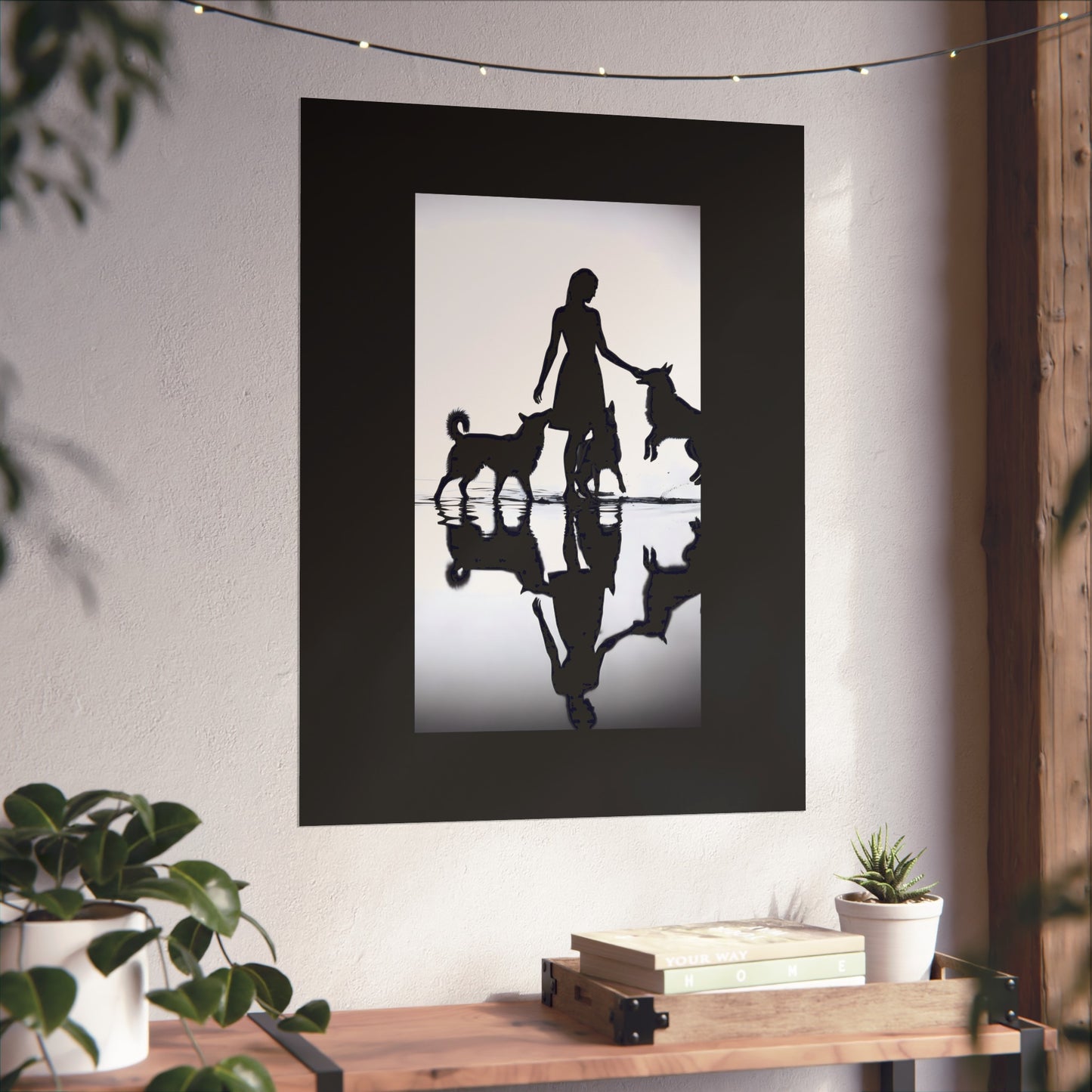 Three Dogs, Still Water - Tide & Light Series Giclée Unframed Poster