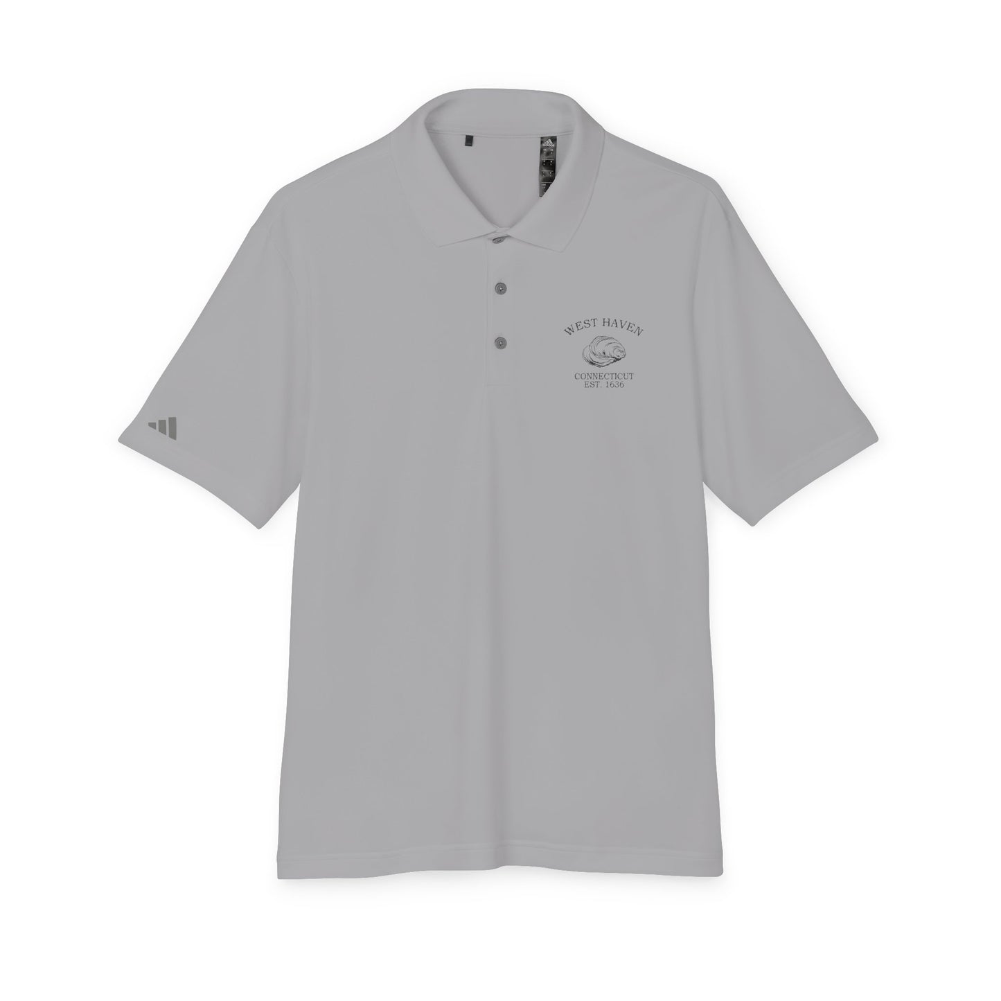 West Haven Connecticut Vintage Retro Embroidered Performance Polo Shirt - Black Logo