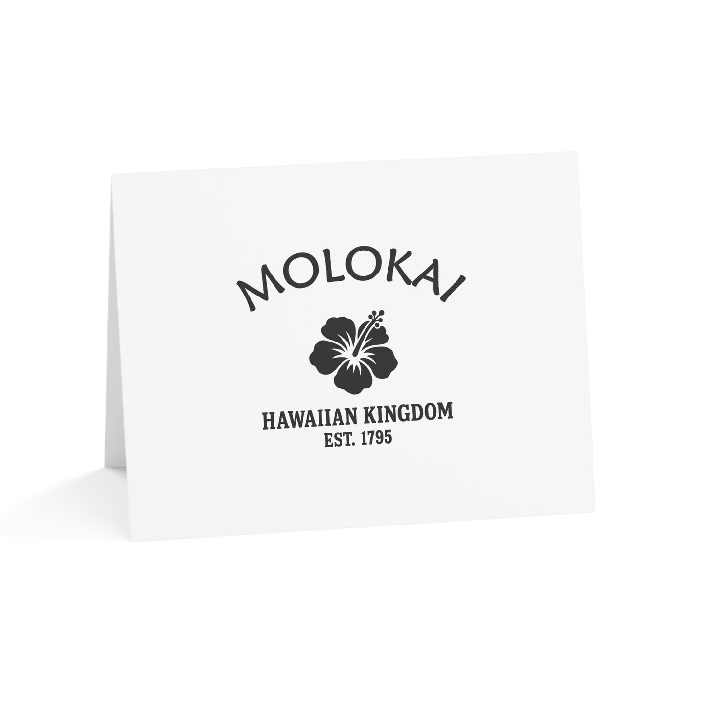 Molokai Hawaii Vintage Retro Thank You Card Set - Black Logo