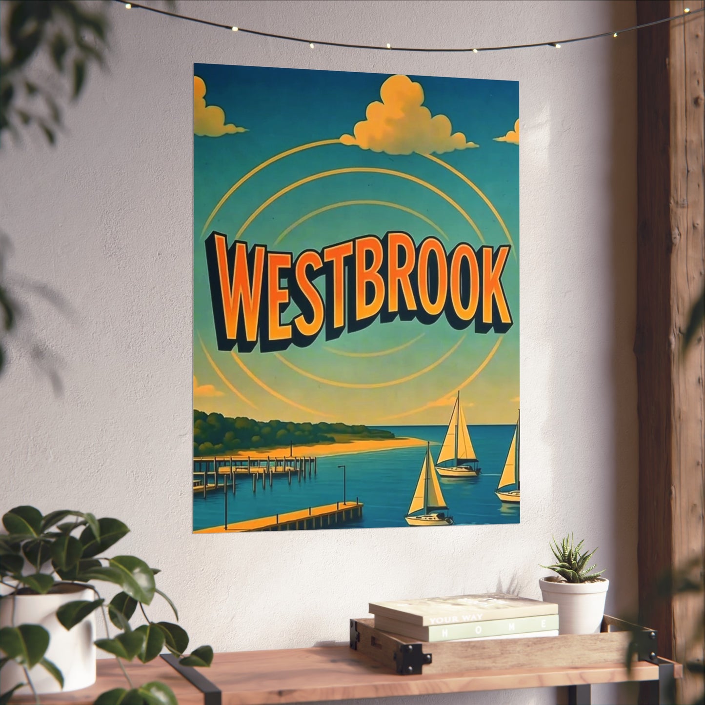 Westbrook Connecticut Vintage Retro Giclée Print Art Series Poster