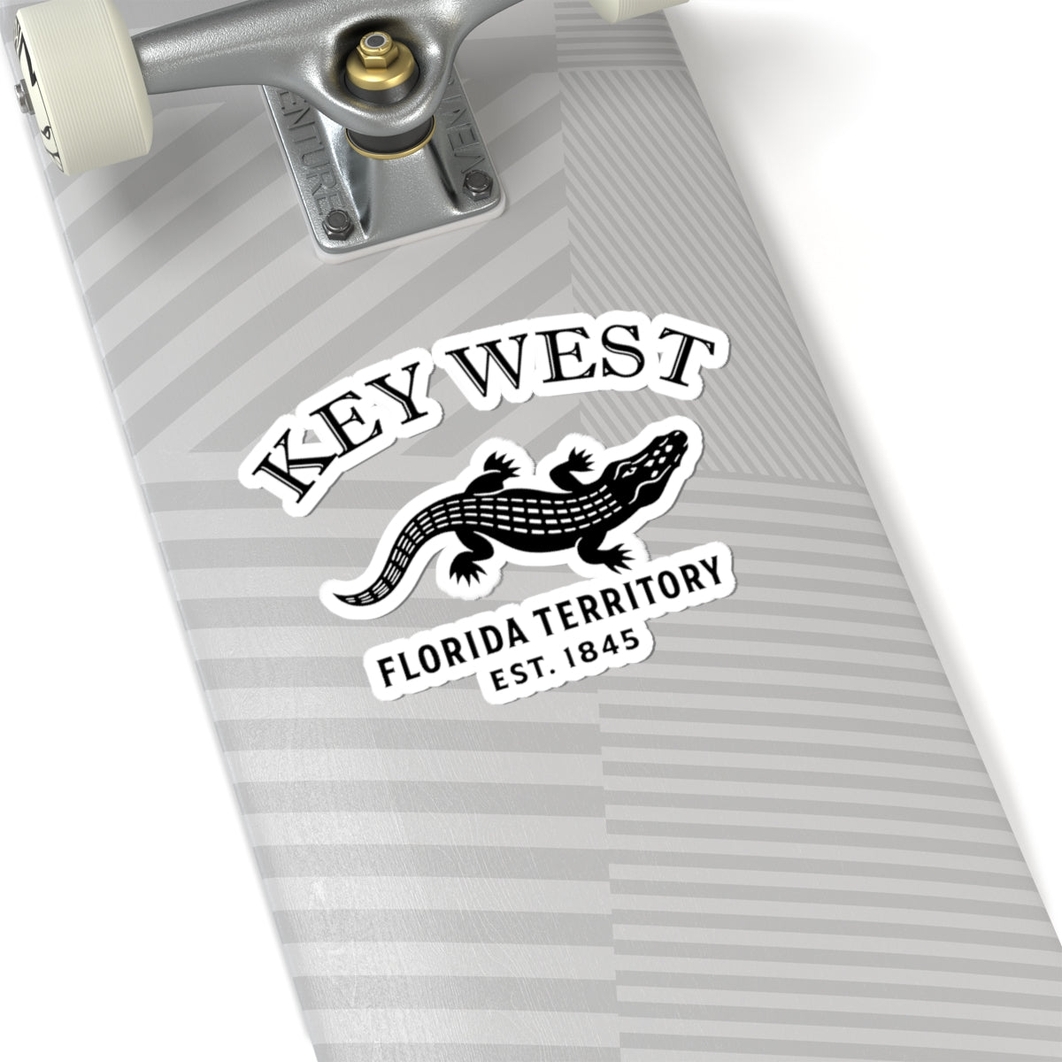 Key West Florida Vintage Retro Vinyl Sticker - Black Logo