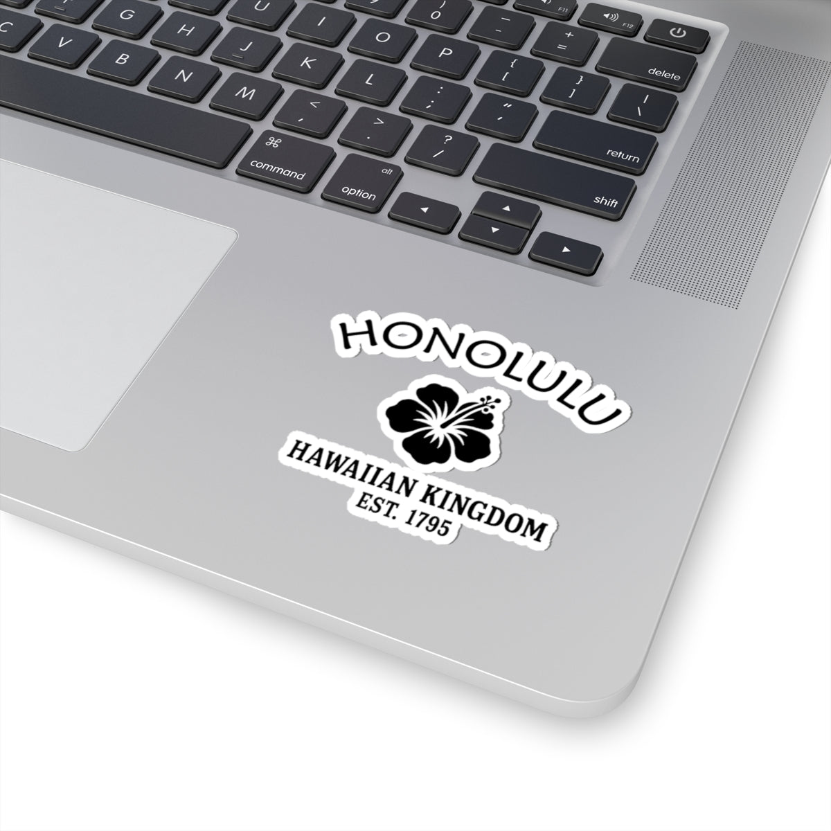 Honolulu Hawaii Vintage Retro Vinyl Sticker - Black Logo