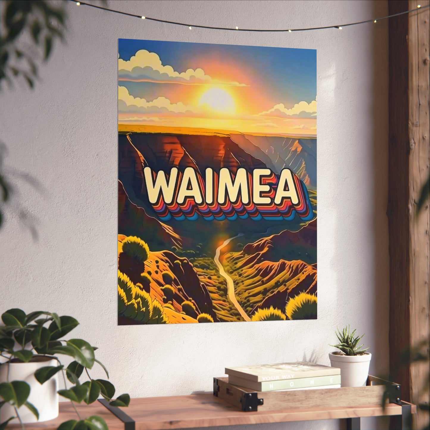 Waimea Hawaii Vintage Retro Giclée Print Art Series Poster