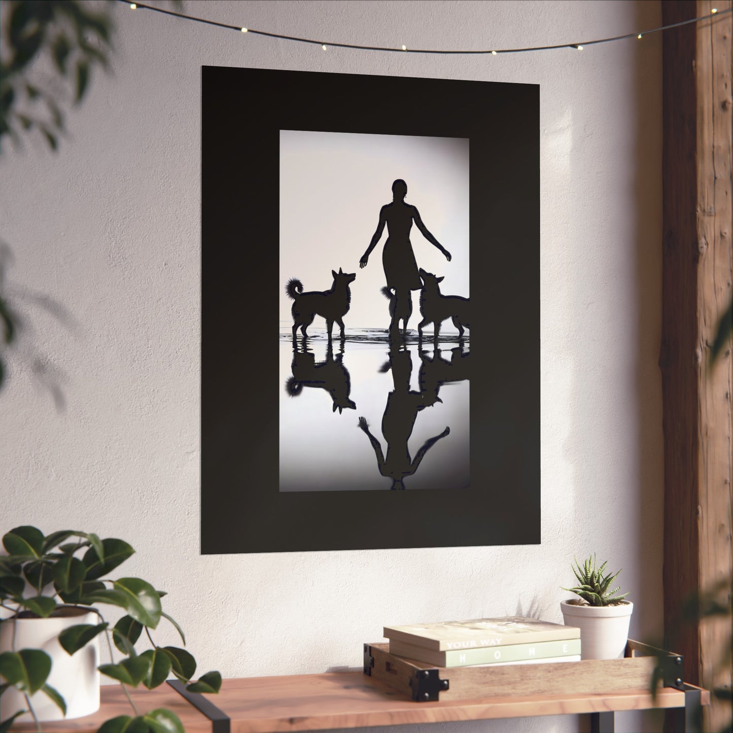 Between Two Hounds Portrait - Tide & Light Series Giclée Unframed Poster