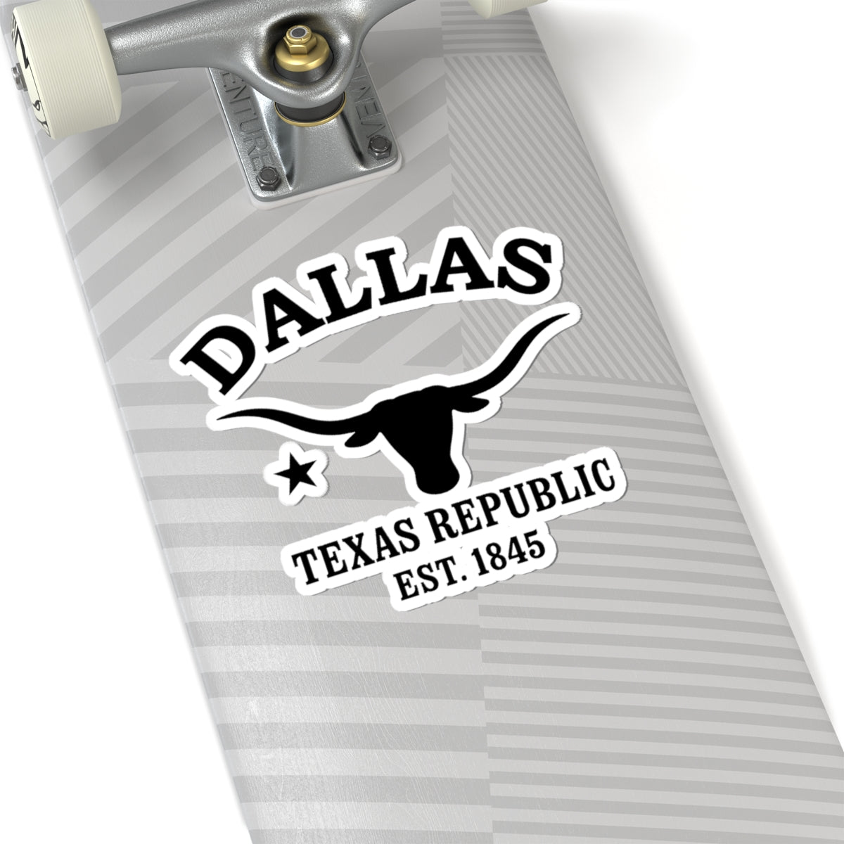 Dallas Texas Vintage Retro Vinyl Sticker - Black Logo