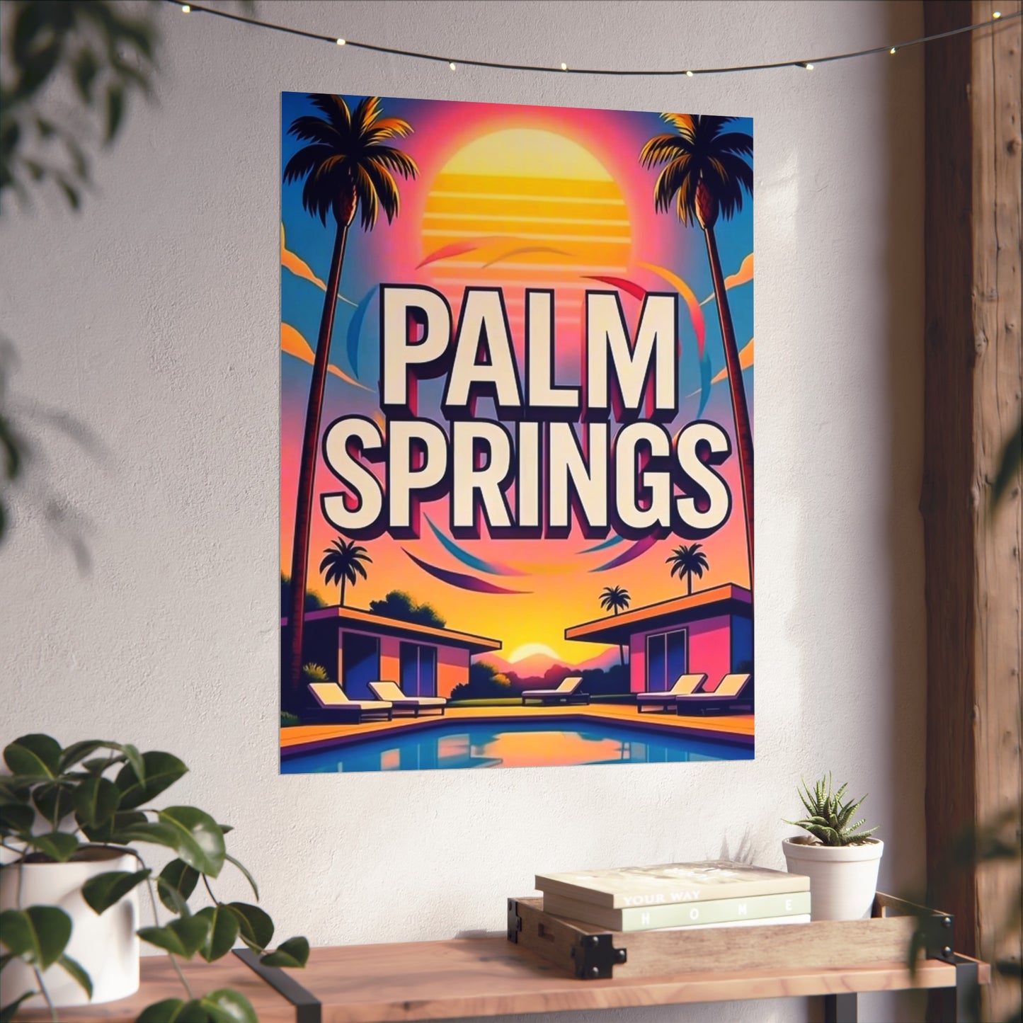 Palm Springs California Vintage Retro Giclée Print Art Series Poster
