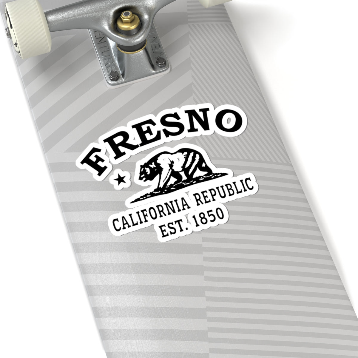 Fresno California Vintage Retro Vinyl Sticker - Black Logo