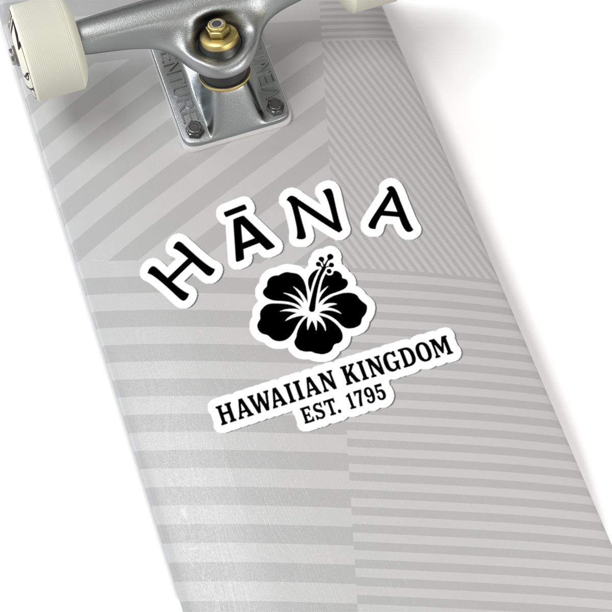 Hana Hawaii Vintage Retro Vinyl Sticker - Black Logo