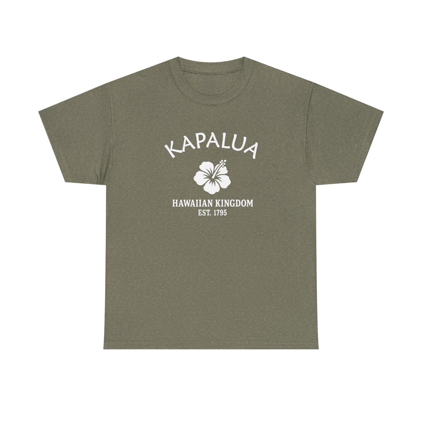 Kapalua Hawaii Vintage Retro Unisex Heavy Cotton Tee - White Logo