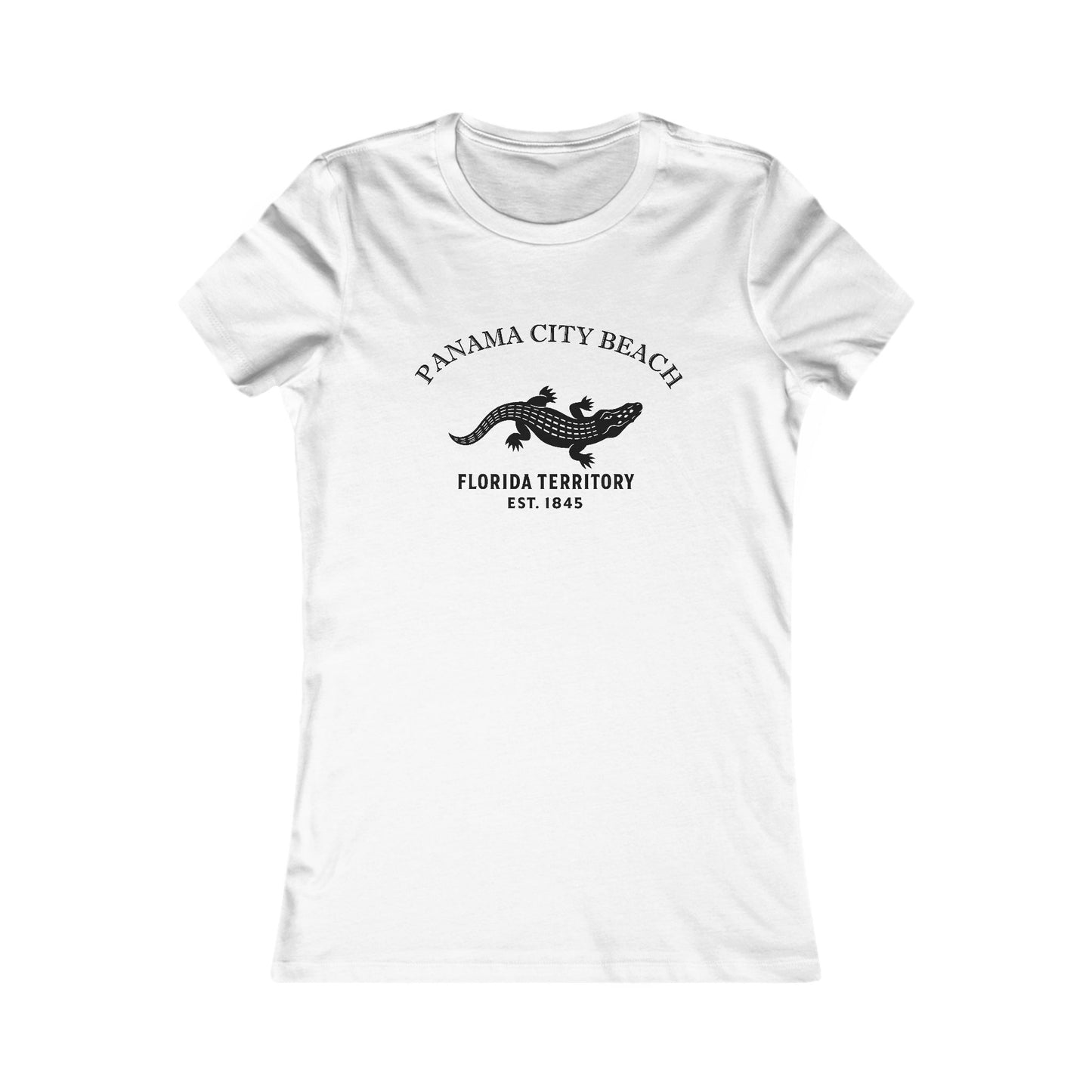 Panama City Beach Florida Vintage Retro Unisex Heavy Cotton Hoodie - Black Logo