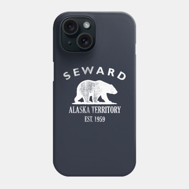 Seward Alaska Vintage Retro Phone Case - White Logo