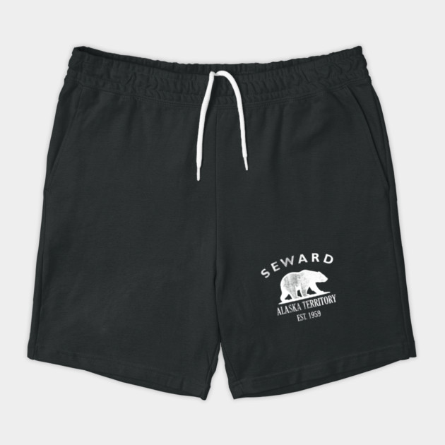 Seward Alaska Vintage Retro Shorts - White Logo - Various Colors