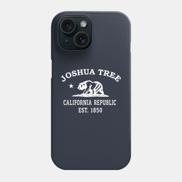 Joshua Tree California Vintage Retro Phone Case - White Logo